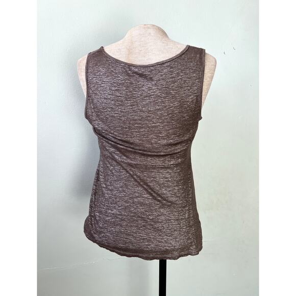 90s/Y2K Vintage Linen Shimmer Tank Top by Lida Baday - Size Large - Picture 7 of 8